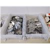 Image 3 : Large group of assorted heavy duty industrial hardware - includes outlet boxes/assorted hardware/pow