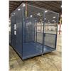 Image 2 : Large Industrial Rolling Blue Metal Cage Bin - approx. 8ft. 4in (h) x 8ft (d) x 8ft. (w)