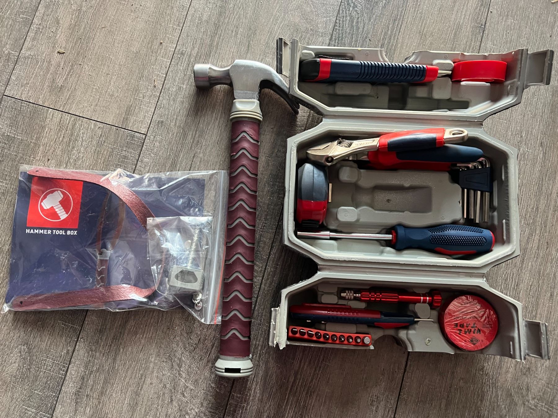 *NEW* Lot of 1 Marvel Avengers Thor Hammer Tool Box