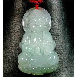 53.80ct Natural Jade Lucky Buddha Pendant (JEW-1261)
