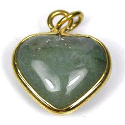 22.21ct 3K Gold Excellent Green Jade Pendant (JEW-1256)