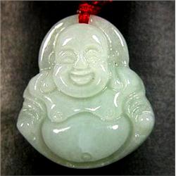21.50ct Natural Jade Lucky Buddha Pendant (JEW-1253)