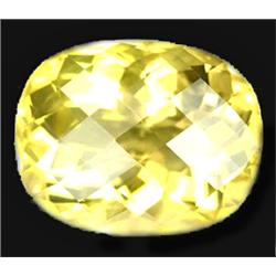 36.60ct Luminous Lemon Yellow Oval Cut Quartz VVS (GEM-11981)