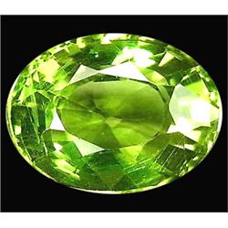 1.22ct Very Good Oval Facet Green Apatite VVS (GEM-11824)