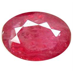 0.90ct Natural Red Ruby Oval Gemstone (GEM-11134)