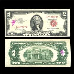 1953C $2 Silver Certificate Nice Condition SCARCE (COI-4712)
