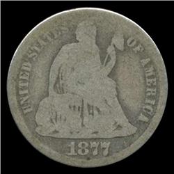 1877CC Seated Dime Circulated (COI-4660)