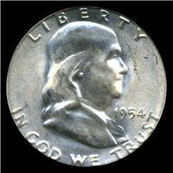 1954S Franklin Half PCGS MS64 FBL (COI-4609)