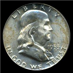 1953D Franklin Half PCGS MS64 (COI-4605)