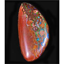 26.01ct Green-Blue Filled Veins Yowah Boulder Opal (GEM-12750)