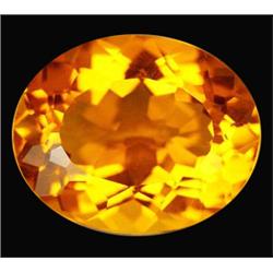 15.35ct Golden Yellow Oval Cut Citrine VVS (GEM-12448)