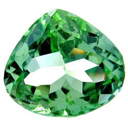 13.54ct Dazzling 100% Natural Color Green Kunzite Pear  VVS (GEM-12371)