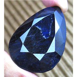 98ct Natural Night Blue African Sapphire Gemstone (GEM-12282)