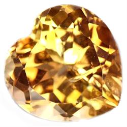 7.75ct Supreme Heart Brownish Orange Natural Topaz VS (GEM-12111)