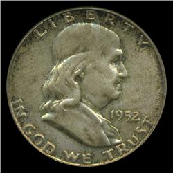 1952 Franklin Half Graded MS65 FBL Great Toning (COI-4597)