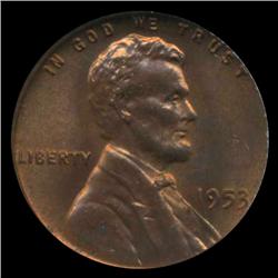 1953 Lincoln Cent GEM Graded MS67 RED (COI-4230)
