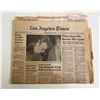 Image 1 : Los Angeles Times 1980 newspaper announcing John Lennon's death