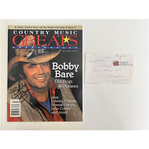 Bobby Bare signed magazine