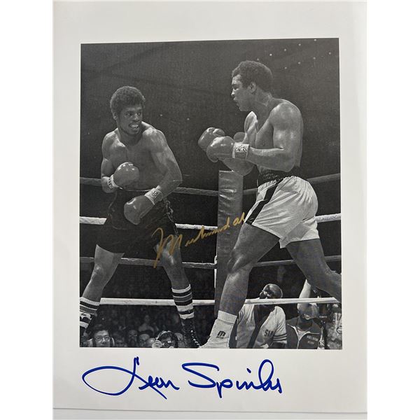 Muhammad Ali and  Leon Spinks signed photo