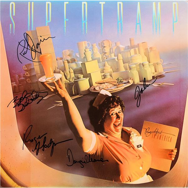 Supertramp signed Breakfast In America album