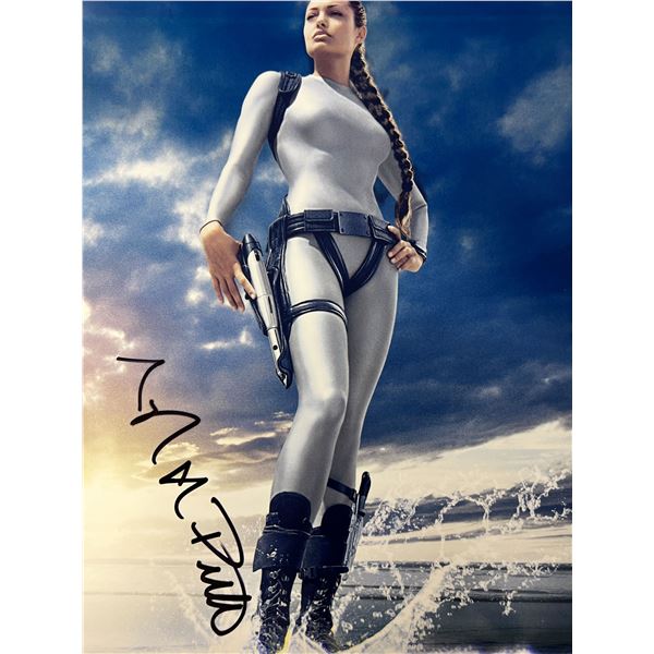 Lara Croft: Tomb Raider Angelina Jolie signed movie photo