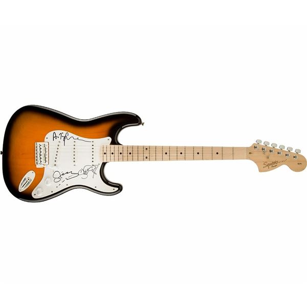 The Police signed sunburst strat style guitar