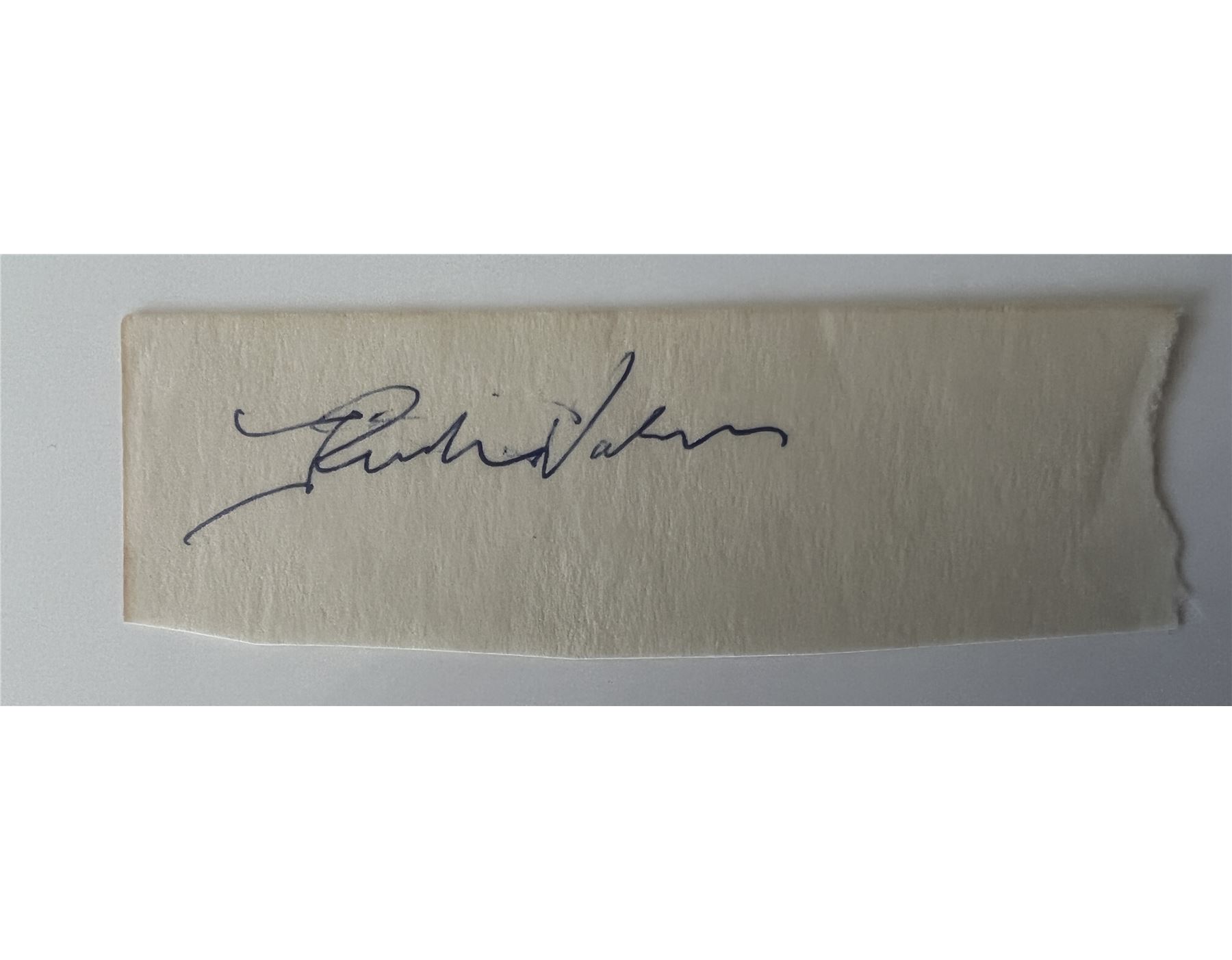 Rock and roll pioneer Ritchie Valens original signature