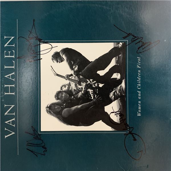 Van Halen Women And Children First signed album