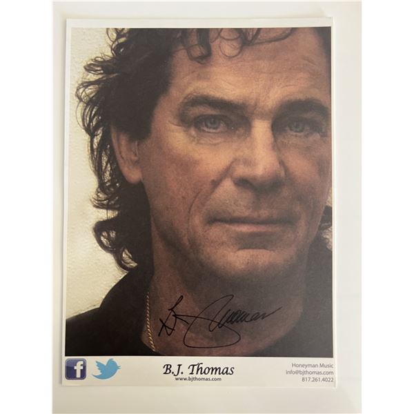 B. J. Thomas signed photo