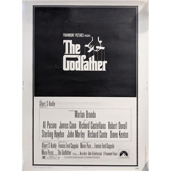 The Godfather 1972 Original 30x40 Movie Poster