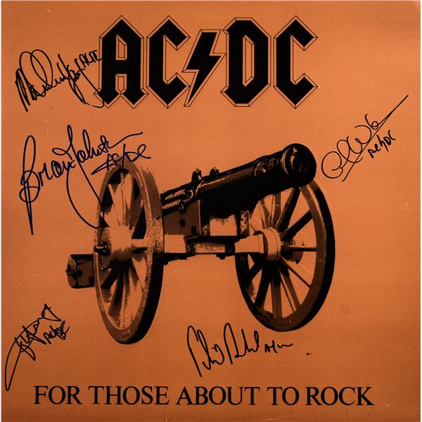 AC/DC For Those About To Rock signed album