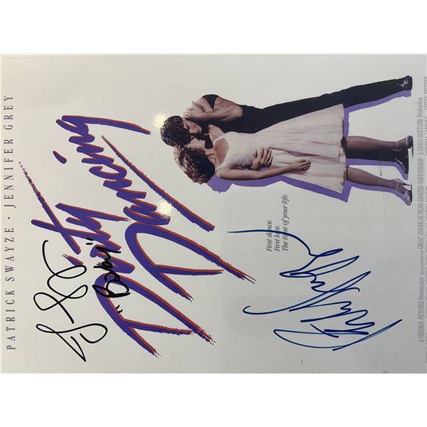 Dirty Dancing cast signed mini poster