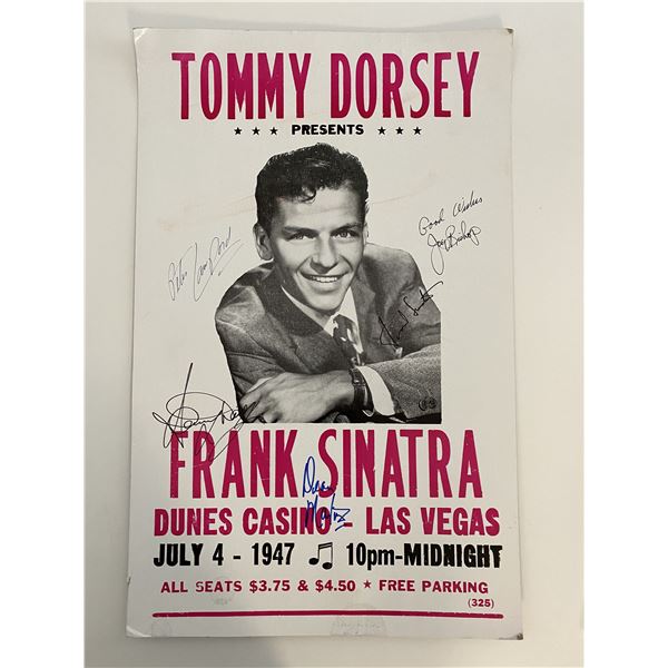 Rat Pack signed Dunes Casino poster