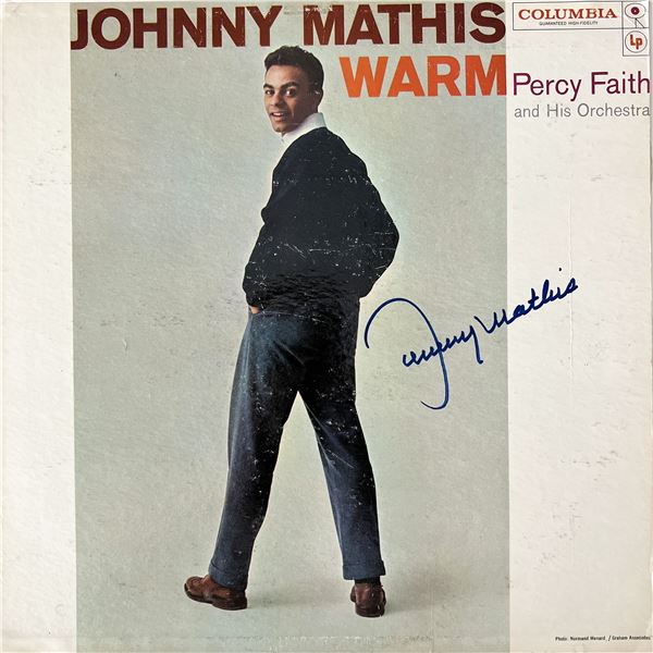 Johnny Mathis Warm signed album