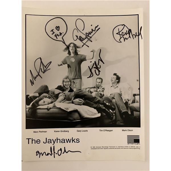 The Jayhawks signed band photo