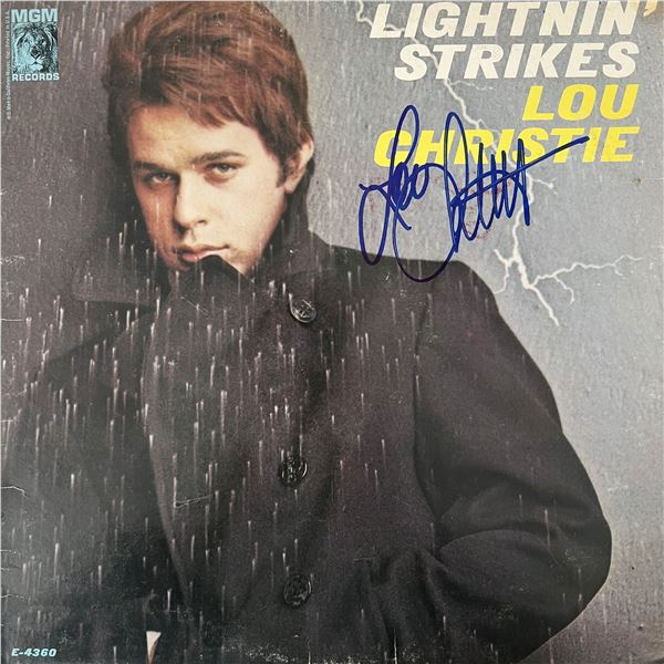 Lou Christie Lightnin Strikes signed album