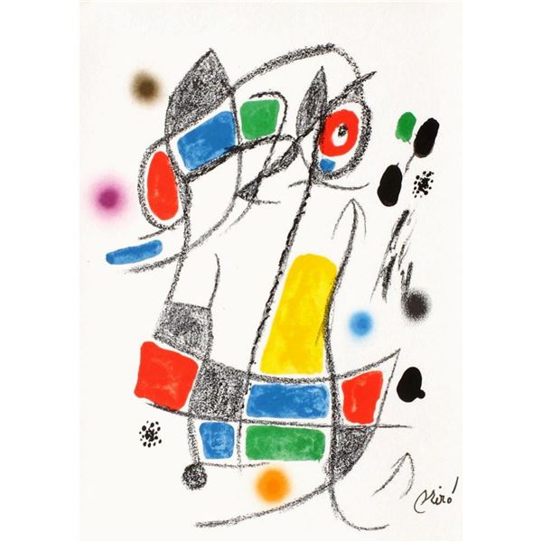 Joan Miro- Lithograph "Maravillas con variaciones acrosticas 01"