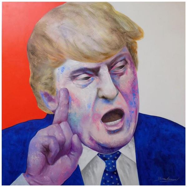 Berberyan, "I Hate to Tell You" Hand Signed Original Painting on Canvas