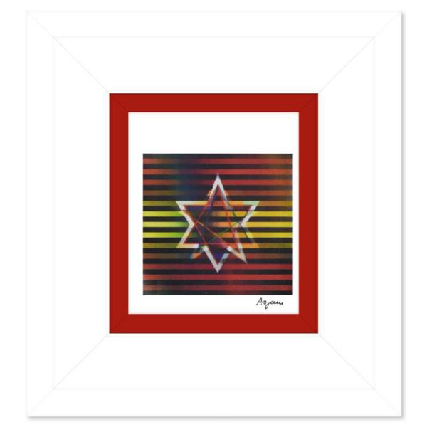 Yaacov Agam, Framed Limited Edition Agamograph, Numbered and Hand Signed with Letter of Authenticity