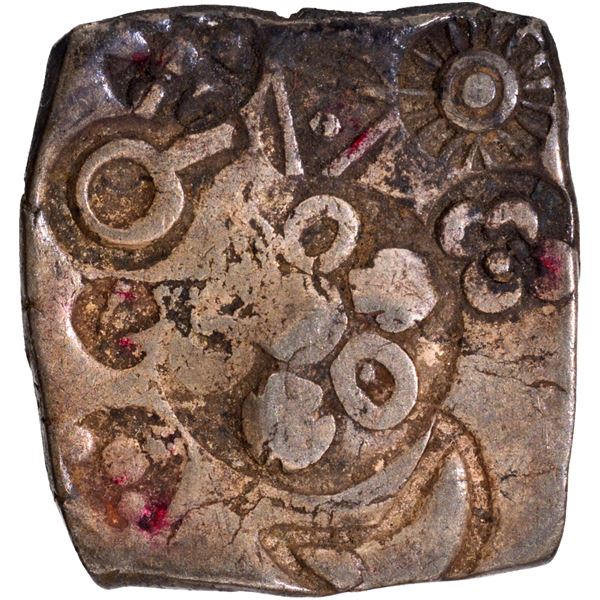 Silver Vimshatika Punch Marked Coin of Magadha Janapada.