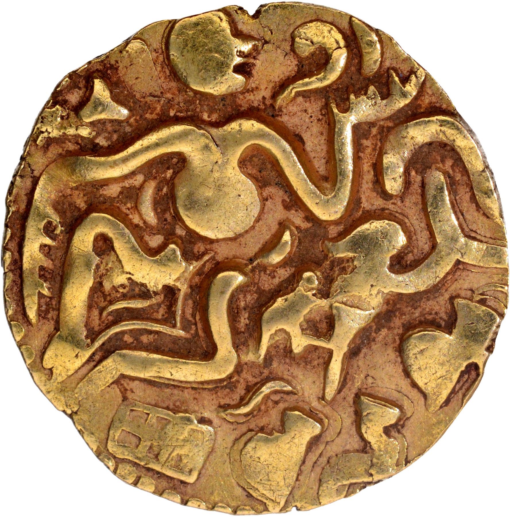 Kahavanu Raja Raja Srilanka Gold Kahavanu Coin of Raja Raja I of Chola Empire.