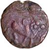 Image 1 : Copper Kasu Coin of Devaraya I of Vijayanagara Empire.