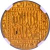 Image 3 : UNC Detailed NGC Graded Gold Mohur Coin of Akbar of Agra Dar ul Khilafa Mint.