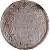 Image 1 : Rare Silver Half Rupee Coin of Victoria Empress of Calcutta Mint of 1885.