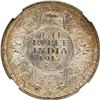 Image 3 : NGC MS 63 Graded Silver Half Rupee Coin of King George V of Bombay Mint of 1917.