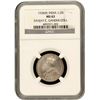 Image 1 : Rare NGC MS 63 Graded Silver Half Rupee Coin of King George V of Bombay Mint of 1928.