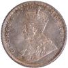 Image 2 : Uncirculated Silver Half Rupee Coin of King George V of Calcutta Mint of 1929 with Ghost Impression.