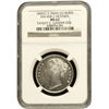 Image 1 : NGC MS 62 Graded Silver One Rupee Coin of Victoria Queen of Calcutta Mint of 1840.