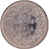 Image 1 : Very Rare Silver One Rupee Coin of Victoria Empress of Bombay Mint of 1897.