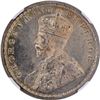 Image 4 : Rare NGC MS 63 Graded Silver One Rupee Coin of King George V of Bombay Mint of 1921.